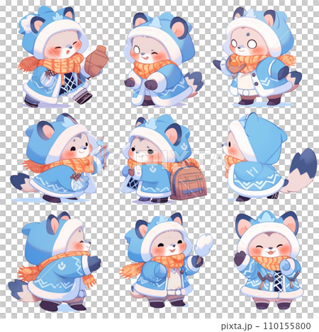 動物のイラスト集 110155800