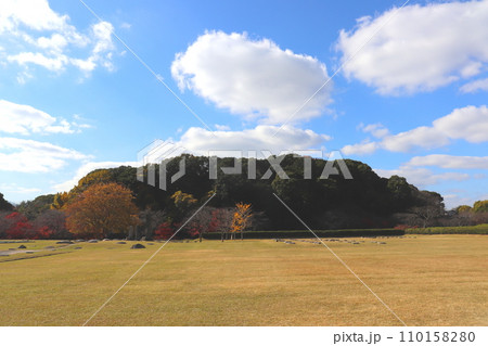 大宰府政庁跡 太宰府 福岡県 紅葉 史跡 大宰府政庁跡 太宰府 福岡県 紅葉 史跡 110158280