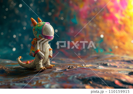 龍くんの宇宙飛行士-3D 110159915