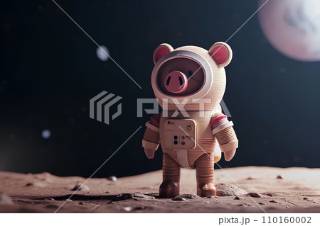 ブタくんの宇宙飛行士-3-3D ブタくんの宇宙飛行士-3-3D 110160002