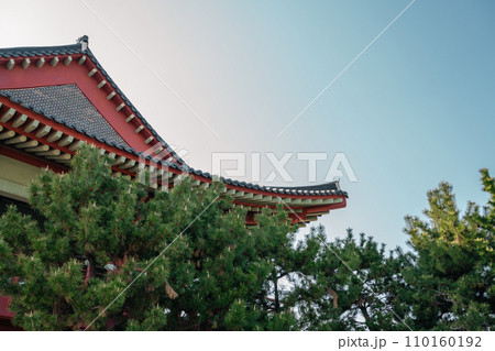 Jinhaeru Korean traditional pavilion in Changwon, Korea 110160192