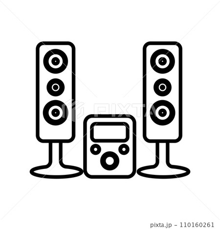 sound system icon 110160261