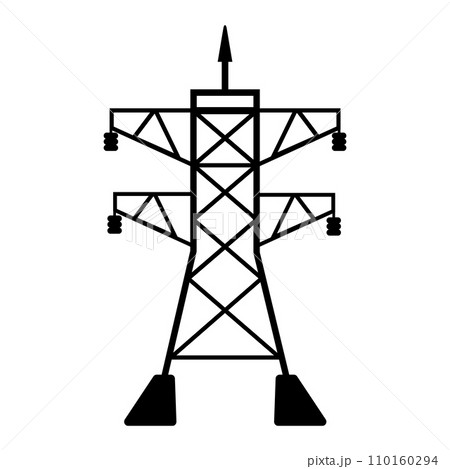 high voltage power line icon 110160294