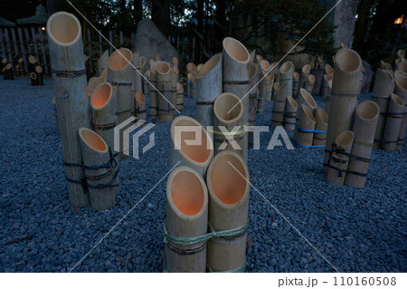 穂高神社　神竹灯　 110160508