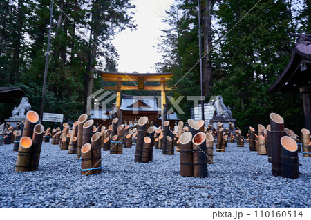穂高神社 神竹灯 穂高神社 神竹灯 110160514