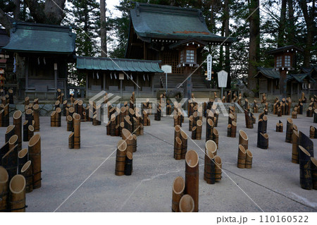 穂高神社 神竹灯 穂高神社 神竹灯 110160522