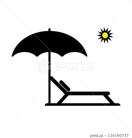 beach chair icon 110160737