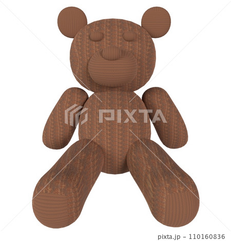 Toy Bear isolated on white background 110160836