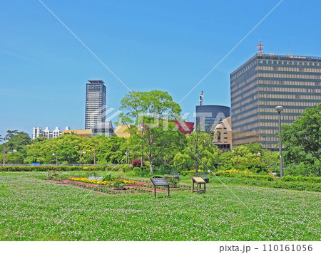 北九州市小倉北区にある勝山公園より小倉城 110161056
