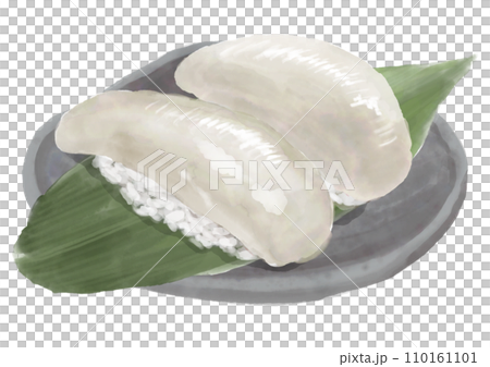 Watercolor sushi_squid 01_2 110161101