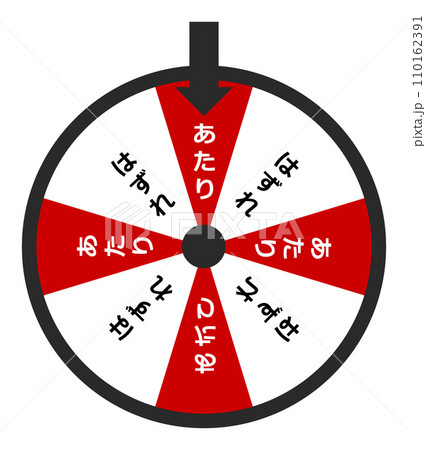 回転してアタリとハズレを決める機械式の抽選機 回転してアタリとハズレを決める機械式の抽選機 110162391