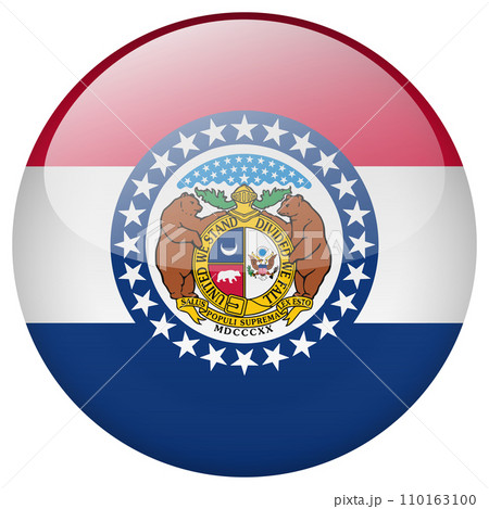 Missouri flag button. 110163100