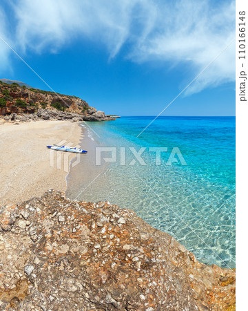 Drymades beach view, Albania. Drymades beach view, Albania. 110166148