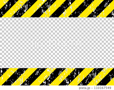 Faint warning frame on white background 110167549