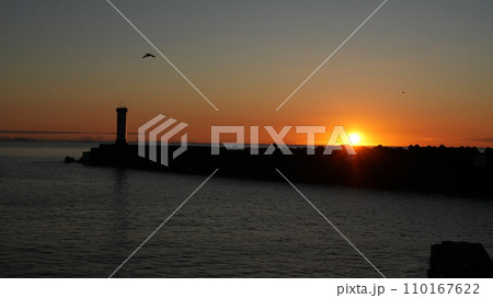 小田原提灯と初日の出 小田原提灯と初日の出 110167622