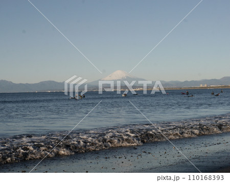 県立湘南海岸からの富士山(関東の富士見百景) 県立湘南海岸からの富士山(関東の富士見百景) 110168393