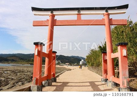 青島神社の鳥居　青島　宮崎県　宮崎市 110168791