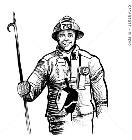 Handdrawn action firefighter illustration #AD , #affiliate, #Paid, #action,  #firefighter, #illustration, #Handd… | Firefighter art, Firefighter  drawing, Firefighter