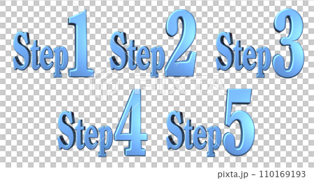 3DCG characters [Step1/Step2/Step3/Step4/Step5] Blue, Blue 110169193