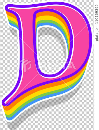 Pink Rainbow Alphabet Pink Rainbow Alphabet 110169399