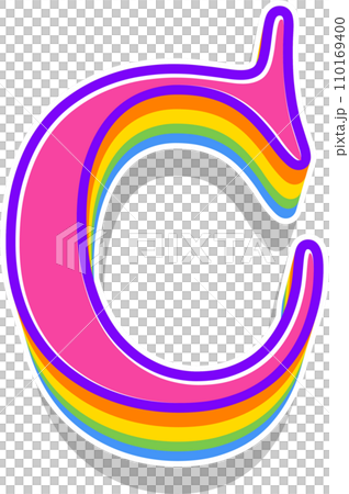 Pink Rainbow Alphabet Pink Rainbow Alphabet 110169400