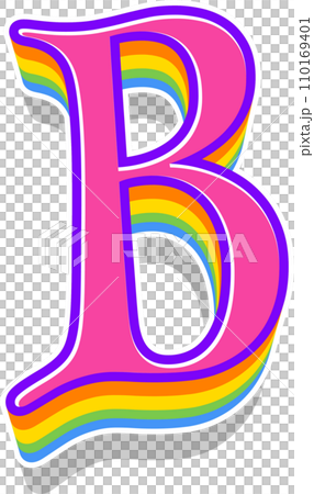 Pink Rainbow Alphabet Pink Rainbow Alphabet 110169401