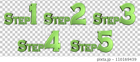 3DCG characters [Step1/Step2/Step3/Step4/Step5] Green, Green 110169439