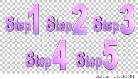 3DCG characters [Step1/Step2/Step3/Step4/Step5] Purple, purple 110169591