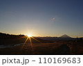 韮崎市　桐沢橋からの日の出（2024年　元旦） 110169683