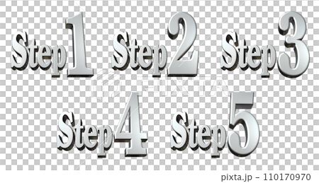 3DCG characters [Step1/Step2/Step3/Step4/Step5] Silver, Silver 110170970
