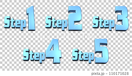 3DCG characters [Step1/Step2/Step3/Step4/Step5] Blue, Blue 110171028