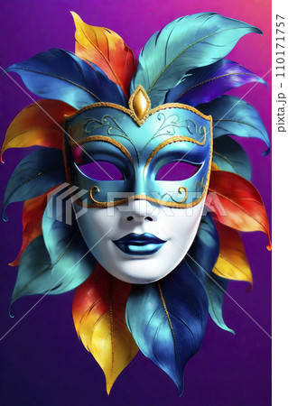 Masquerade magic concept: Venetian Mask Party. 110171757