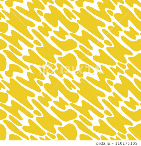Abstract yellow shapes seamless pattern 110175105