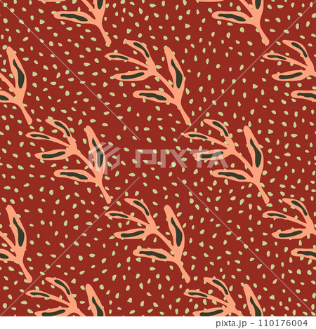 Elegant seamless leaf pattern. Elegant seamless leaf pattern. 110176004