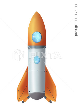 Fantastic space rocket. 110176244