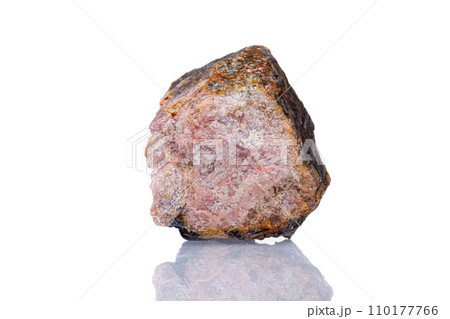 macro mineral stone Andalusite on a white background 110177766
