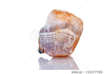 macro mineral stone Dolomite on a white background 110177768