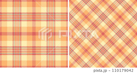 Texture vector tartan of plaid seamless background with a textile check fabric pattern. 110179042