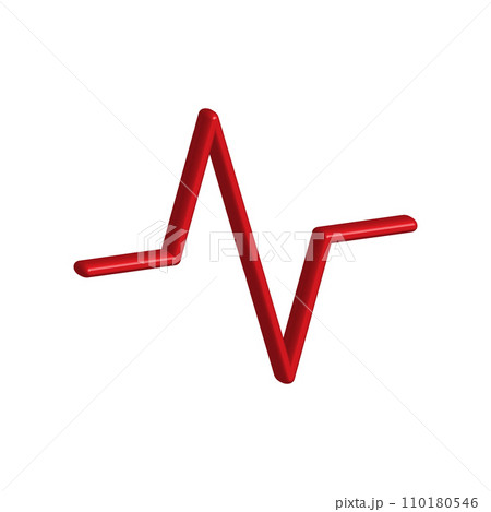 Illustration Vector graphic of heart pulse icon Illustration Vector graphic of heart pulse icon 110180546