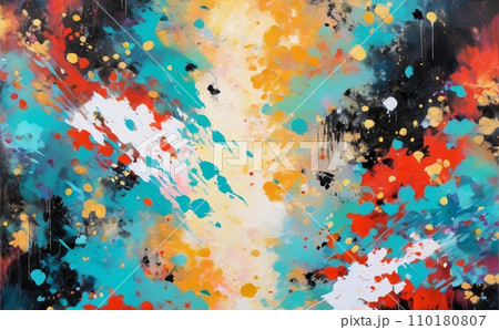Modern impressionism technique. Wall poster print template. Abstract painting art. Hand drawn by dry brush of paint background texture. Oil painting style. Artistic pattern. Modern impressionism technique. Wall poster print template. Abstract painting art. Hand drawn by dry brush of paint background texture. Oil painting style. Artistic pattern. 110180807