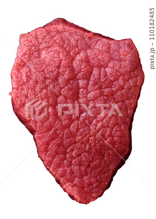 Juicy fresh raw beef meat with salt, spices and herbs Juicy fresh raw beef meat with salt, spices and herbs 110182485