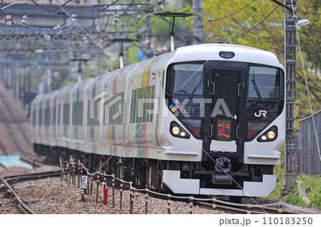 中央本線　四方津ー上野原　JR東日本　E257系　M-108編成（松本）　あずさ　かいじ 110183250