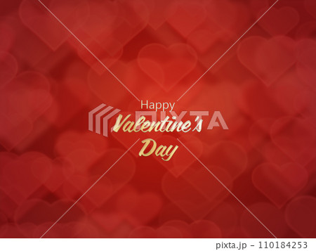 赤いハートの背景 110184253