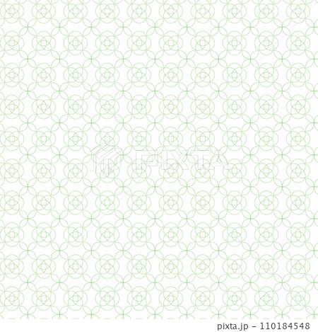 Green geometric floral seamless pattern background 110184548