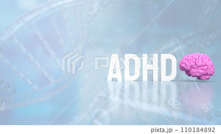 The ADHD for medical or education concept 3d rendering. 110184892