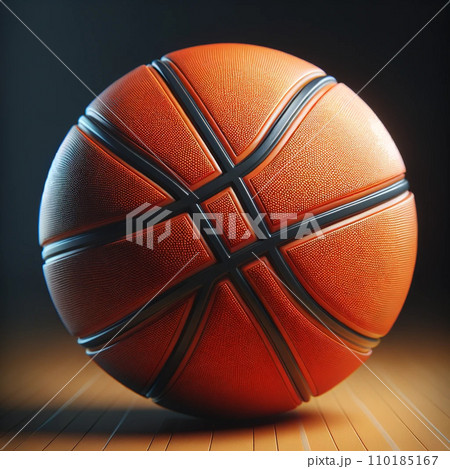 使い込まれたバスケットボール 110185167
