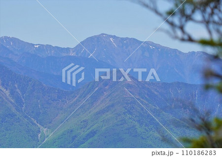 大無間山展望地からの悪沢岳 大無間山展望地からの悪沢岳 110186283