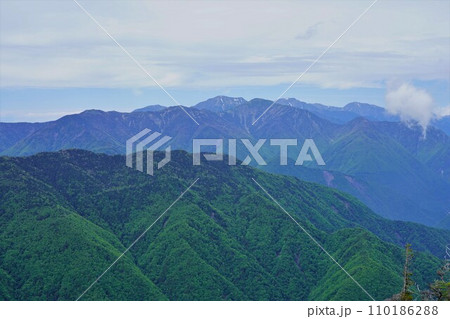 大無間山展望地からの悪沢岳・赤石岳・聖岳・上河内岳・茶臼岳 大無間山展望地からの悪沢岳・赤石岳・聖岳・上河内岳・茶臼岳 110186288
