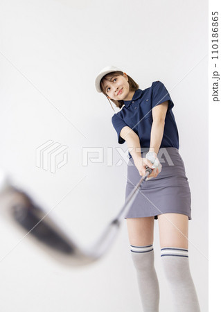 ゴルフ　女性 110186865