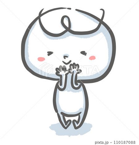 くすくす笑う白い人 110187088
